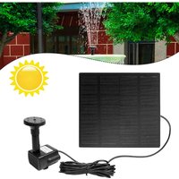 1.2W Solar Teichpumpe Brunnenpumpe Solarpumpe Gartenbrunnen Wasserspiel Fontäne Pumpe Springbrunnen (7V, Quadrat) - Froadp von FROADP