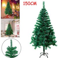 Froadp - 150cm Künstliche Weihnachtsbäume Grün pvc Künstlicher Weihnachten Baum Tannenbaum Kiefernadel mit 300 Stück Zweige & Metall Ständer von FROADP