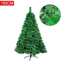 Froadp 150cm Schnee-Effekt Künstlicher Tannennadeln Weihnachtsbaum Künstliche Weihnachtsbäume Kiefernadel mit 150 Stück Zweige & Metall Ständer von FROADP