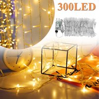 Froadp 3x3m LED Lichtervorhang 8 Modi mit Speicherfunktion Beleuchtung Deko Lichterkette für Hochzeit Party Weihnachten Halloween Innen von FROADP