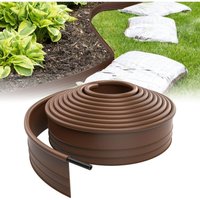 6m Flexible Rasenkante Kunststoff Beetumrandung Gartenumrandung Blumenbeetumrandung 9.6cm Hoch Rasen Beeteinfassung Mähkante für Gartenkante, Wege, von FROADP