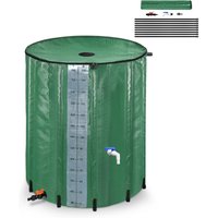 750L Regentonne Faltbare Regenwassertonne Regenwasserfass pvc Wassertank für Gartenbewässerung Regenwassertank mit Hahn und Ablassventil von FROADP