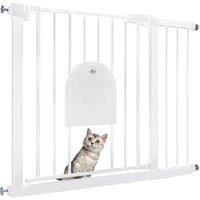 Froadp - Türschutzgitter Baby Treppengitter 95-105cm Kindergitter ohne Bohren Türgitter mit Tür für Hunde und Katzen Beidseitig Schwenkbar von FROADP