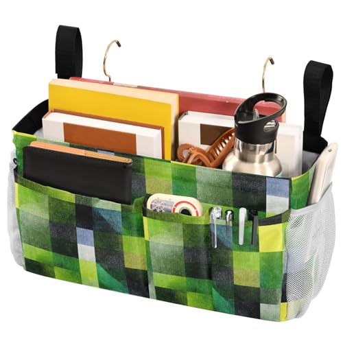 FRODOTGV Buffalo Nachttisch-Aufbewahrungstasche zum Aufhängen, Organizer mit großen Taschen und Flaschenhalter für Fernbedienungen, Handy, Studentenwohnheim, Camp, Babybettgitter FRODOTGV Buffalo Nachttisch-Aufbewahrungstasche zum Aufhängen, Organizer mit großen Taschen und Flaschenhalter für Fernbedienungen, Handy, Studentenwohnheim, Camp, Babybettgitter von FRODOTGV
