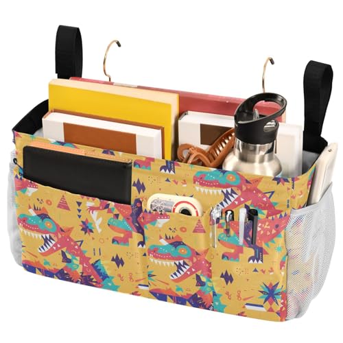 FRODOTGV Nachttisch-Aufbewahrungsbox, kariert, Büffel-Vintage-Aufbewahrungstaschen, Tasche mit festen Gurten und Wasserflaschenhalter für Studentenwohnheim, Krankenhaus, Babybett und Camping FRODOTGV Nachttisch-Aufbewahrungsbox, kariert, Büffel-Vintage-Aufbewahrungstaschen, Tasche mit festen Gurten und Wasserflaschenhalter für Studentenwohnheim, Krankenhaus, Babybett und Camping von FRODOTGV