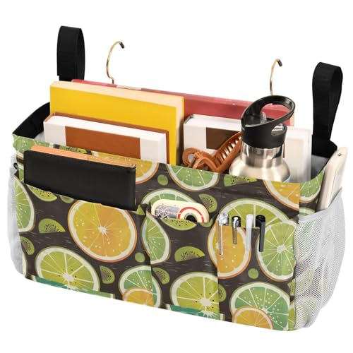 FRODOTGV Nachttisch-Aufbewahrungskorb mit großen Taschen und Flaschenhalter, Hängeorganizer für Etagen- und Krankenhausbetten, Schlafsäle, Bettgitter, Grün, Kiwi, Limette FRODOTGV Nachttisch-Aufbewahrungskorb mit großen Taschen und Flaschenhalter, Hängeorganizer für Etagen- und Krankenhausbetten, Schlafsäle, Bettgitter, Grün, Kiwi, Limette von FRODOTGV