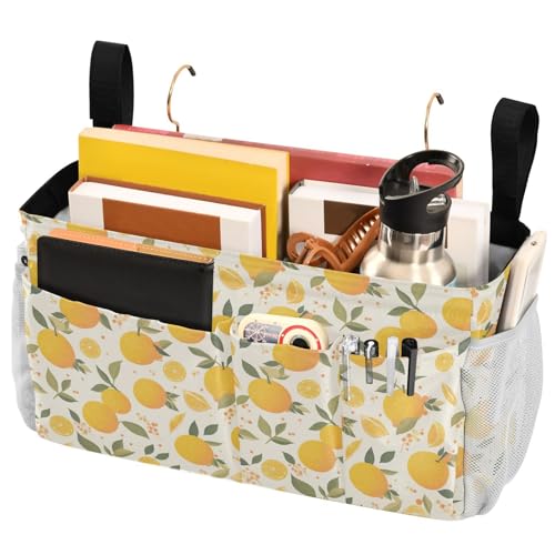 FRODOTGV Nachttisch-Organizer mit großen Taschen und Flaschenhalter für Zuhause, Etagenbett, Schlafsaal, Sofa von FRODOTGV