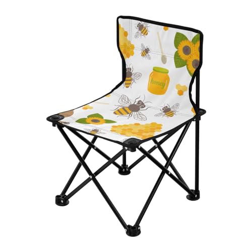 Faltbare Campingstühle für Erwachsene Honeycombs Sweet White Tragbare Stühle für Erwachsene Ultraleichter Stuhl Inklusive Tragetasche Angelstuhl für Reisen Angeln von FRODOTGV