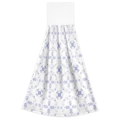 Handtücher mit Aufhängeschlaufen 2 Stück Badezimmer Geschirrtücher Weiß Spa Weiche Waschlappen für Frauen Weihnachten Weiß Lila Blumenmuster Handtücher mit Aufhängeschlaufen 2 Stück Badezimmer Geschirrtücher Weiß Spa Weiche Waschlappen für Frauen Weihnachten Weiß Lila Blumenmuster von FRODOTGV