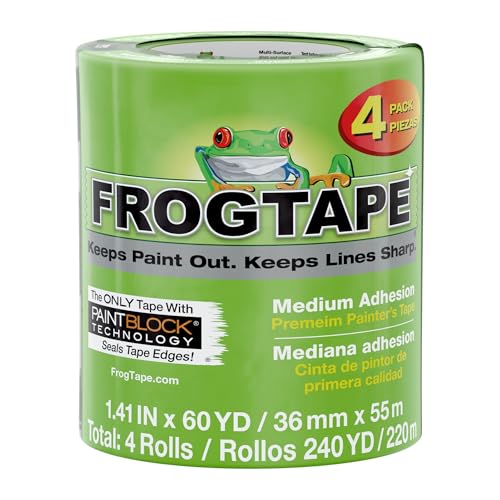 FROGTAPE Multi-Surface Maler-Band: 1.41 in. x 60 yds. (Grün) / 4-pack [4 rollen/pack] von FROGTAPE