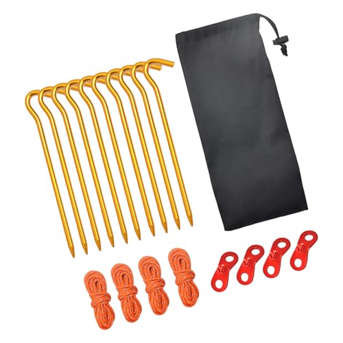 19lots windbeständige Heringe, tragbare Zeltheringe, multifunktionale Strandzelt-Heringe für Camping und Outdoor-Abenteuer, Angeln, Anker von FROMCEO