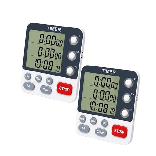 3 K Digital Timer Multifunktion 3 K Timer mit Speicherfunktion Tragbar für Küche Labor & Sport 3 K Digital Timer Multifunktion 3 K Timer mit Speicherfunktion Tragbar für Küche Labor & Sport von FROMCEO