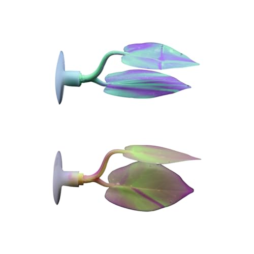 Doppelschichtige Bettas-Fische ruhen Korallen Aquarien Dekoration ungiftige Silikone mit leicht zu reinigenden Oberflächen, realistisches Korallen-Design von FROMCEO