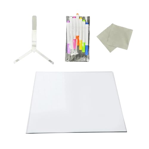 LED-Notiztafel aus Acryl, Schreibtafel mit verstellbarem Ständer, Schreibtafel mit verstellbarem Ständer von FROMCEO