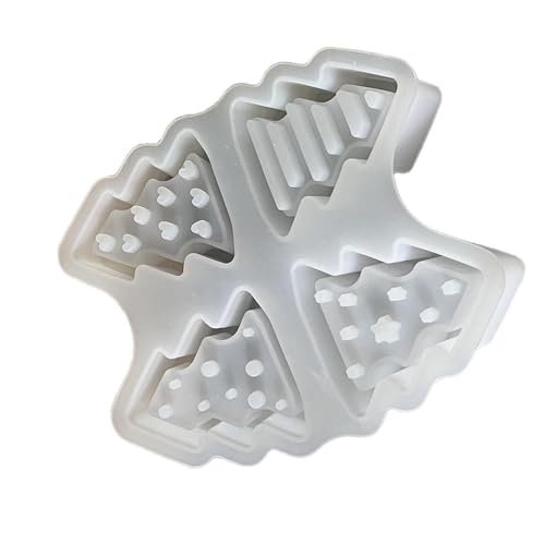 Silikonform für Teelichthalter mit 4 Mulden, Epoxidharz, festliche Heimdekoration, Weihnachtsbaumform zum Basteln Silikonform für Teelichthalter mit 4 Mulden, Epoxidharz, festliche Heimdekoration, Weihnachtsbaumform zum Basteln von FROMCEO