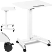 Verstellbarer, neigbarer Laptop-Ständertisch auf Rollen 60 x 52 cm 760 - 1130 mm von FROMM & STARCK