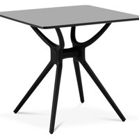 Tisch Esstisch Küchentisch Beistelltisch MDF-Platte schwarz 80x80 cm Höhe: 75 cm von FROMM & STARCK