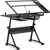 Zeichentisch Architektentisch Arbeitstisch neigbar 120 x 60 x 90 cm Glasplatte Zeichentisch Architektentisch Arbeitstisch neigbar 120 x 60 x 90 cm Glasplatte von FROMM & STARCK
