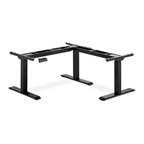 Fromm & Starck Höhenverstellbares Eckschreibtischgestell 58-123 cm einstellbare Breiten: 90-150 cm (L) / 110-190 cm (R) 150 kg 3 Motoren 450 W Memory-Funktion Schwarz Ecktischgestell von FROMM & STORCK
