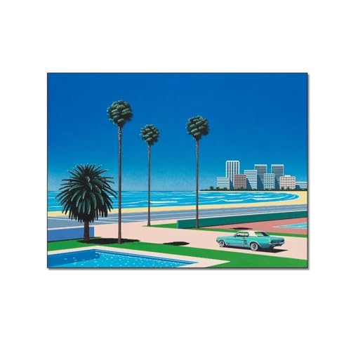 FRONC Hiroshi Nagai von Sunshine Reggae Vaporwave Ästhetisches surreales Poster Urban Art Leinwanddruck Geschenk Leinwand Gemälde Wandkunst Poster für Schlafzimmer Wohnzimmer Dekor 40 x 51 cm von FRONC