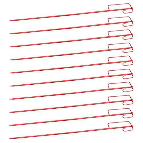 10 St. FRONTTOOL Absperrleinenhalter Laterneneisen mit UVV Sicherheitsbügel SET von FRONTTOOL