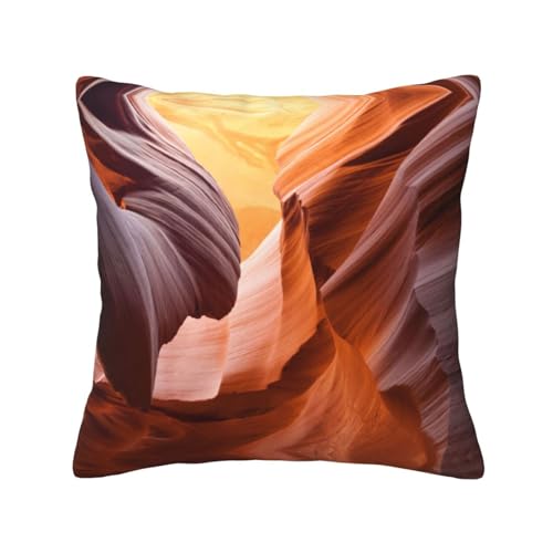 FROON Four Seasons Universal Antelope Canyon Kissenbezug, ideal als Sofakissen, Taillenkissen, oder dekoratives Sitzkissen von FROON