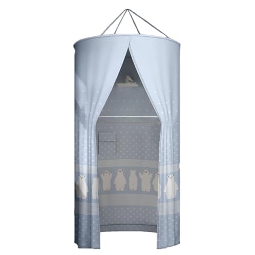 FROON Passend for Kinder und Erwachsene Hängender isolierter Faltbarer Duschraum runder Duschvorhang, Privacy Vorhang Faltbarer Umkleideraum Leicht zu tragen beim Ausgehen (Size : R80cm) von FROON