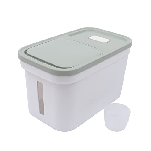 FROPIJ Reis Aufbewahrungsbox mit Deckel & 10 kg Reisbehälter aus Kunststoff - Frischhaltedosen mit Reisbecher, Luftdicht - Vorratsbehälter und Vorratsdosen für Getreide, Reis, Linsen FROPIJ Reis Aufbewahrungsbox mit Deckel & 10 kg Reisbehälter aus Kunststoff - Frischhaltedosen mit Reisbecher, Luftdicht - Vorratsbehälter und Vorratsdosen für Getreide, Reis, Linsen von FROPIJ