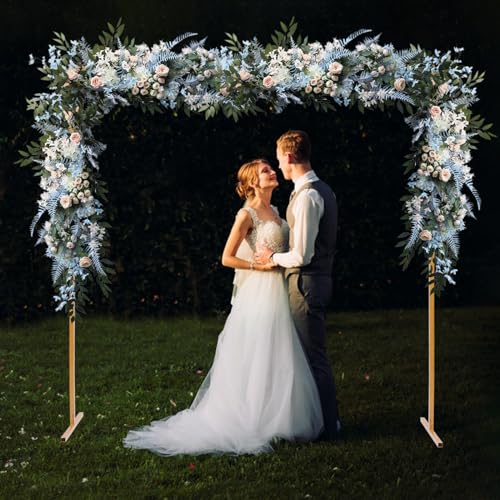 Hochzeitsbogen Gestell, Modern Ballonbogen Gestell Abnehmbare Traubogen Hochzeit Verdickte Eisenrohre, Backdrop Stand Stabil für Hochzeiten & Jubiläen Gelb (2.0 x 2.0m) von FROPIJ