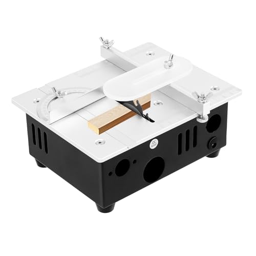 Mini Tischkreissäge & 96W Präzisions Tischsäge - Multifunktionale Tischkreissägen | Tragbare | 7-Gang | 0,1-15mm Sägeblatt-Hubbereich | Inkl. 4 Klingen | Für Holzbearbeitung Mini Tischkreissäge & 96W Präzisions Tischsäge - Multifunktionale Tischkreissägen | Tragbare | 7-Gang | 0,1-15mm Sägeblatt-Hubbereich | Inkl. 4 Klingen | Für Holzbearbeitung von FROPIJ