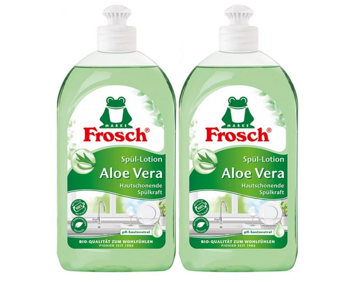 FROSCH 2x Frosch Aloe Vera Handspül-Lotion 500 ml Geschirrspülmittel von FROSCH