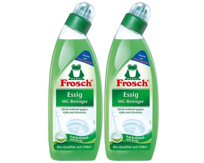 FROSCH 2x Frosch Essig WC-Reiniger 750 ml - Kalklösend mit Essig WC-Reiniger FROSCH 2x Frosch Essig WC-Reiniger 750 ml - Kalklösend mit Essig WC-Reiniger von FROSCH