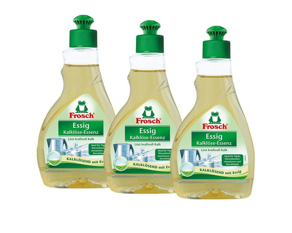 FROSCH 3x Frosch Essig Kalklöse-Essenz 300 ml Allzweckreiniger von FROSCH