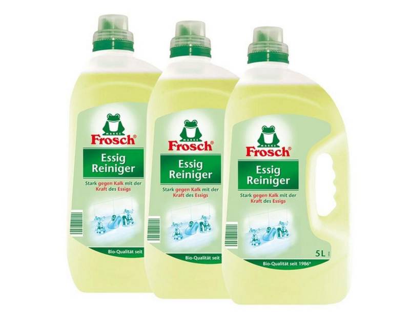 FROSCH 3x Frosch Essig Reiniger 5 Liter Allzweckreiniger von FROSCH