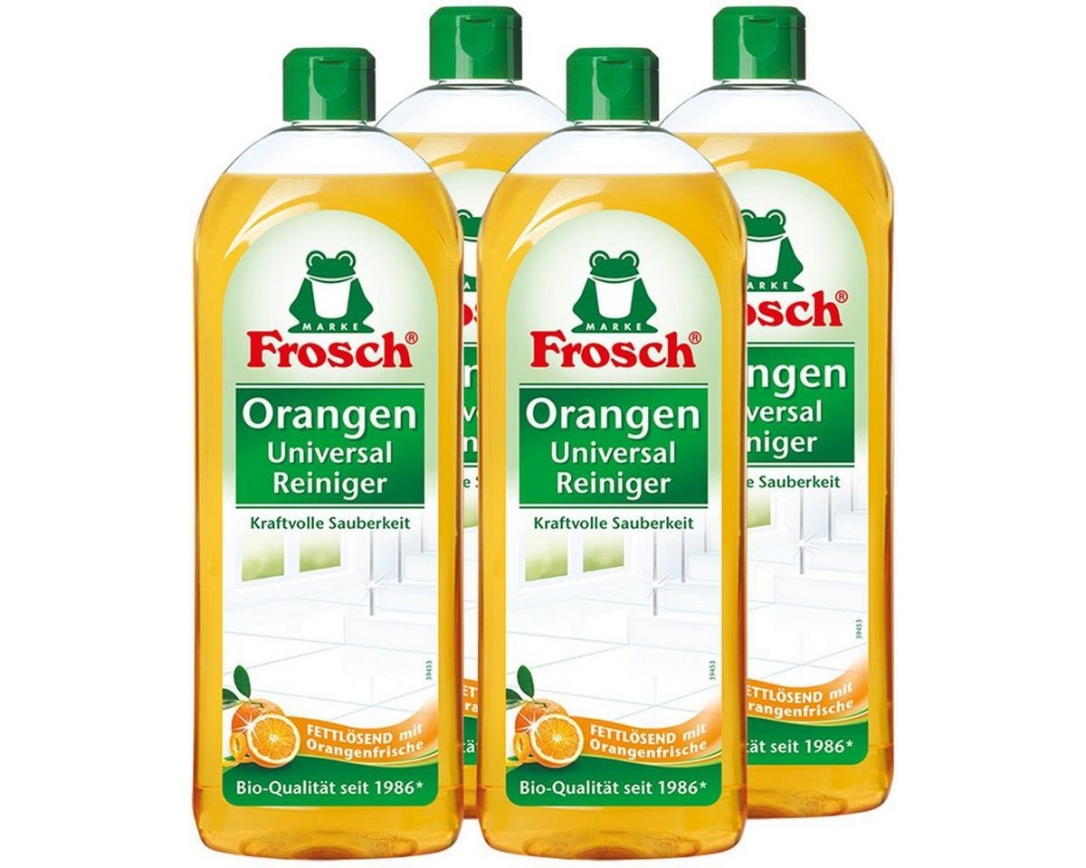 FROSCH 4x Frosch Orangen Universal Reiniger 750 ml Allzweckreiniger von FROSCH