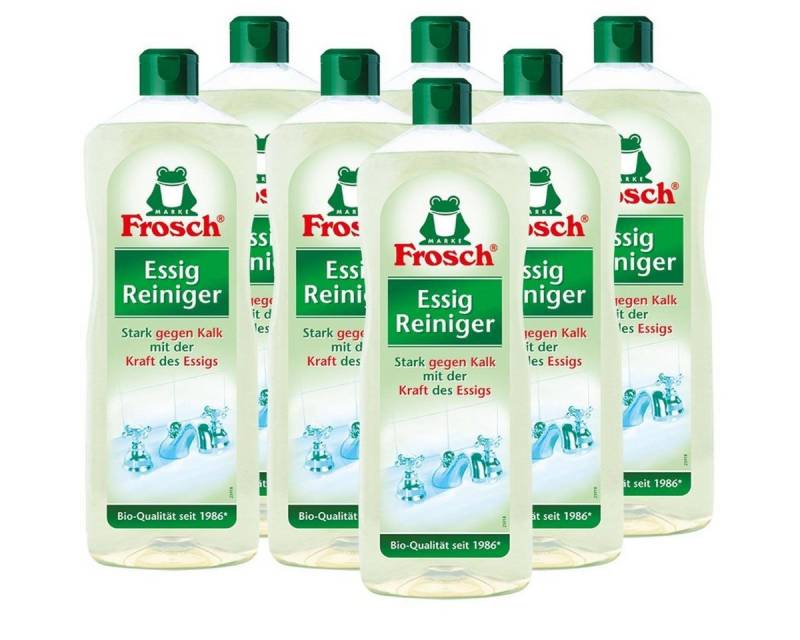 FROSCH 7x Frosch Essig Reiniger 1 Liter - Stark gegen Kalk Allzweckreiniger von FROSCH