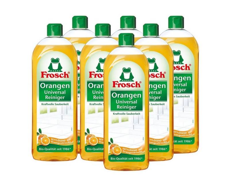 FROSCH 7x Frosch Orangen Universal Reiniger 750 ml Allzweckreiniger von FROSCH
