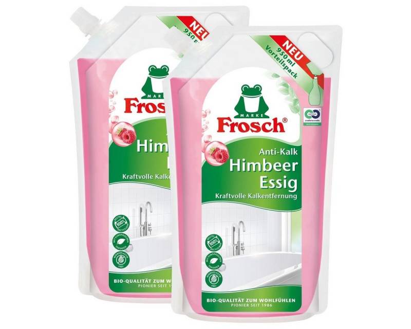 FROSCH Frosch Anti-Kalk Himbeer Essig 950ml Nachfüller - Stark gegen Kalk (2e Badreiniger von FROSCH