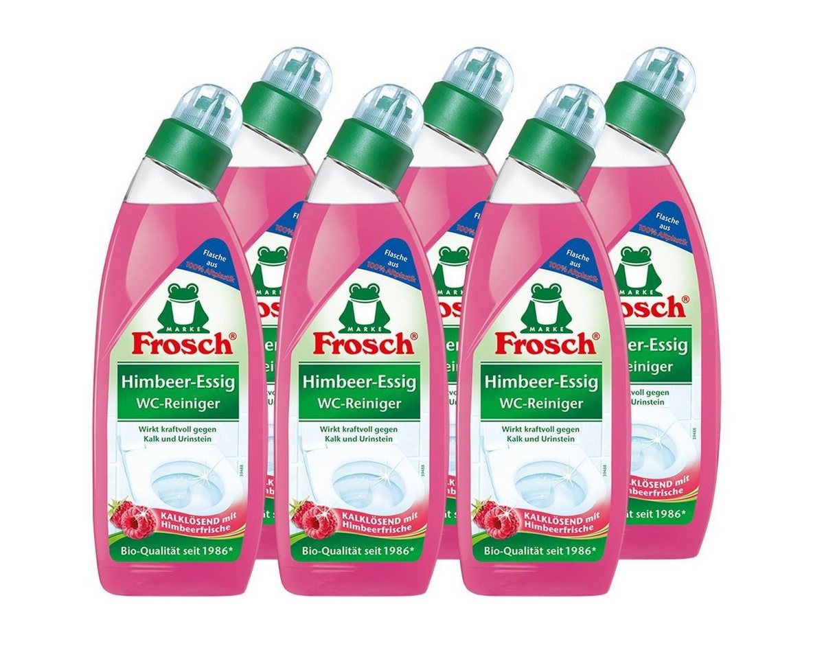 FROSCH Frosch Himbeer-Essig WC-Reiniger 750 ml - Gegen Kalk und Urinstein (6e WC-Reiniger von FROSCH