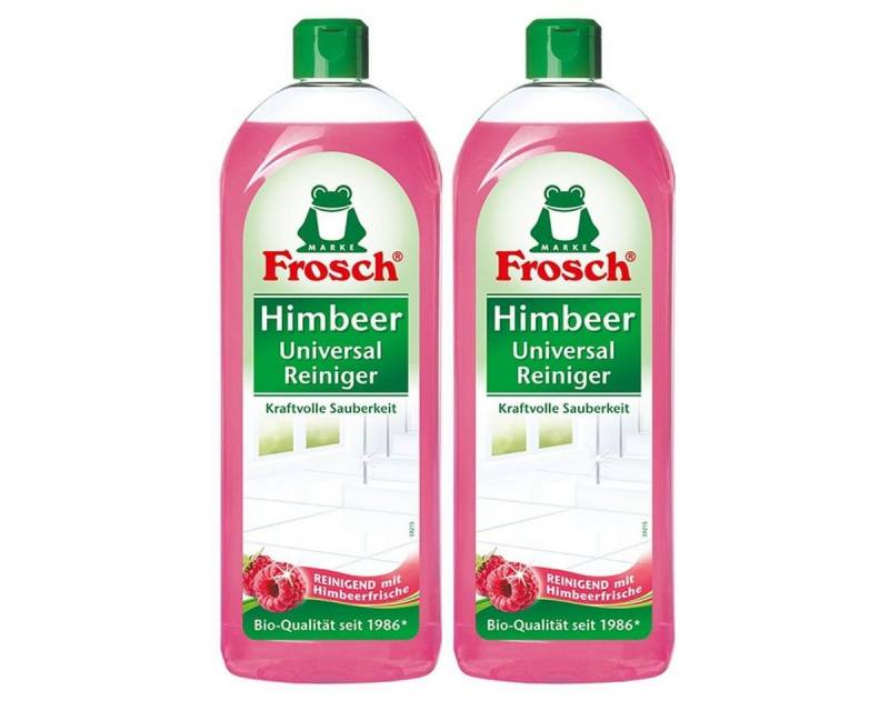 FROSCH Frosch Himbeer Universal-Reiniger 750 ml - Kraftvolle Sauberkeit (2er Allzweckreiniger FROSCH Frosch Himbeer Universal-Reiniger 750 ml - Kraftvolle Sauberkeit (2er Allzweckreiniger von FROSCH