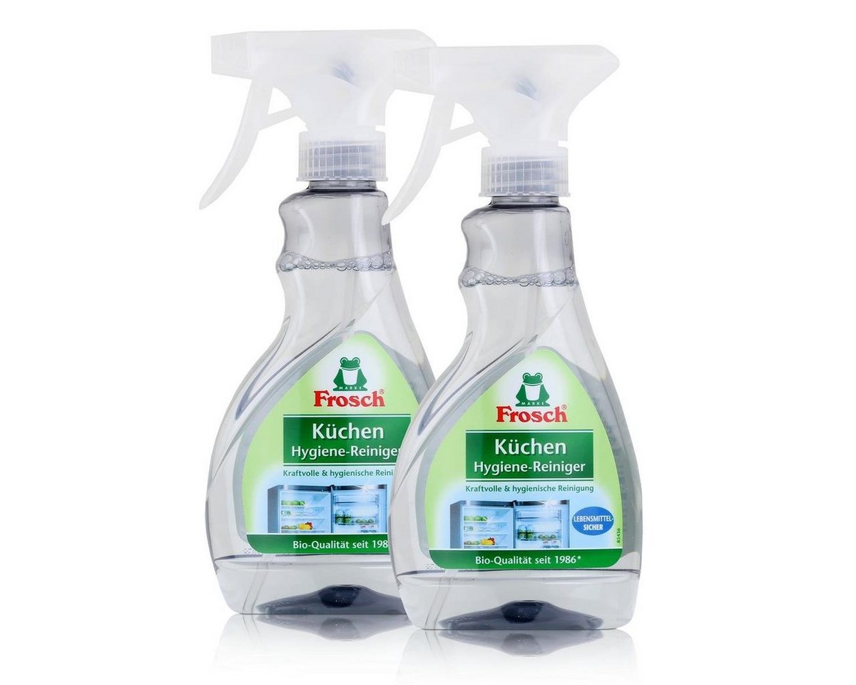 FROSCH Frosch Küchen Hygiene-Reiniger 300ml - Lebensmittel-Sicher (2er Pack) Küchenreiniger von FROSCH