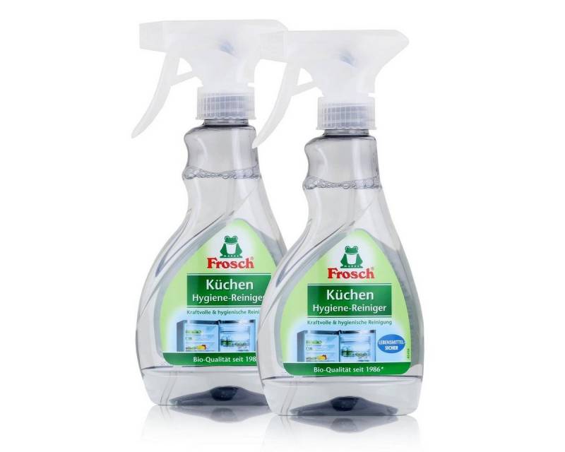 FROSCH Frosch Küchen Hygiene-Reiniger 300ml - Lebensmittel-Sicher (2er Pack) Küchenreiniger von FROSCH