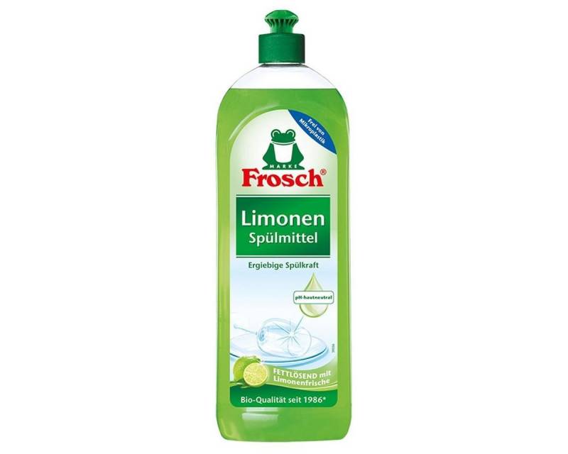 FROSCH Frosch Spülmittel 750 ml mit fettlösenden Limonen- Extrakten Geschirrspülmittel von FROSCH