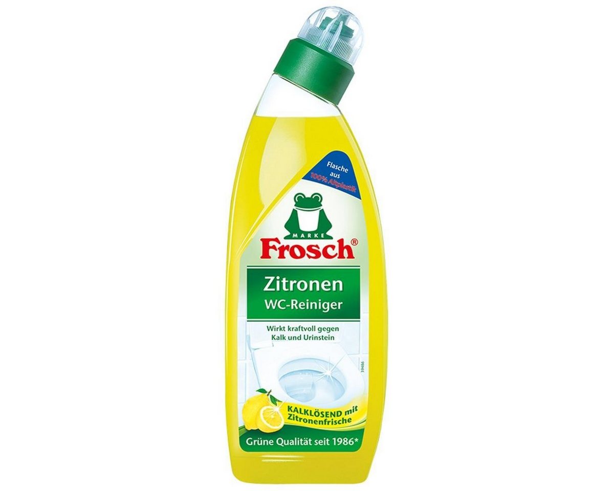 FROSCH Frosch Zitronen WC-Reiniger 750 ml - Kalklösend mit Zitrone WC-Reiniger von FROSCH