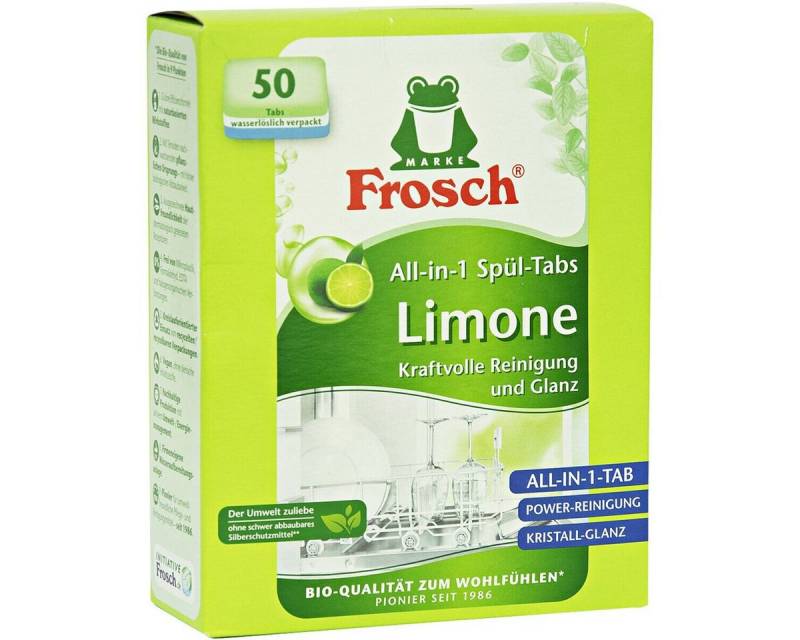 FROSCH Limone Spülmaschinentabs (All-in-1, 50 Tabs) von FROSCH