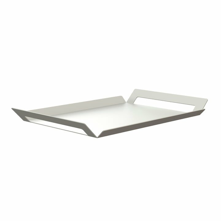 B-Ware Frost Tablett Serviertablett Küchentablett Frühstückstablett Deko Aluminium Weiß B-Ware Frost Tablett Serviertablett Küchentablett Frühstückstablett Deko Aluminium Weiß von FROST