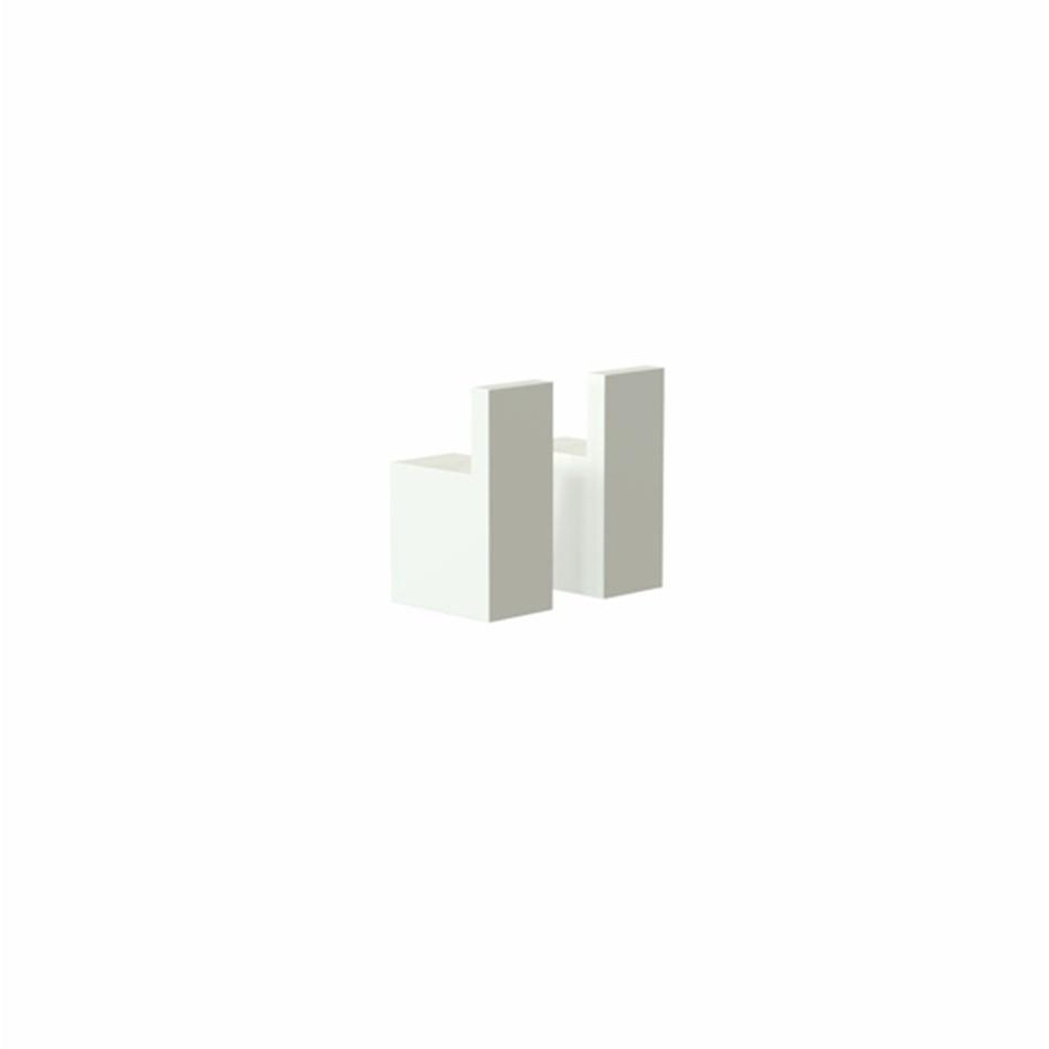 FROST - Quadra Wandhaken 8 2er Set - weiß/BxHxT 1,4x3,6x2,2cm von FROST