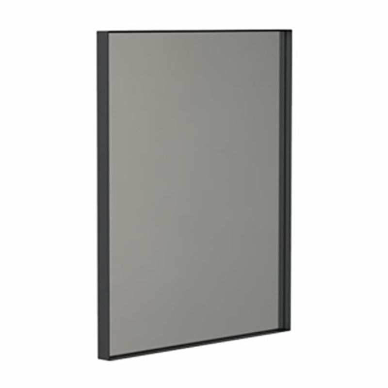 FROST - Unu 4135 Spiegel 60x50cm - schwarz/mit schmalem Regalrahmen/T 3cm von FROST