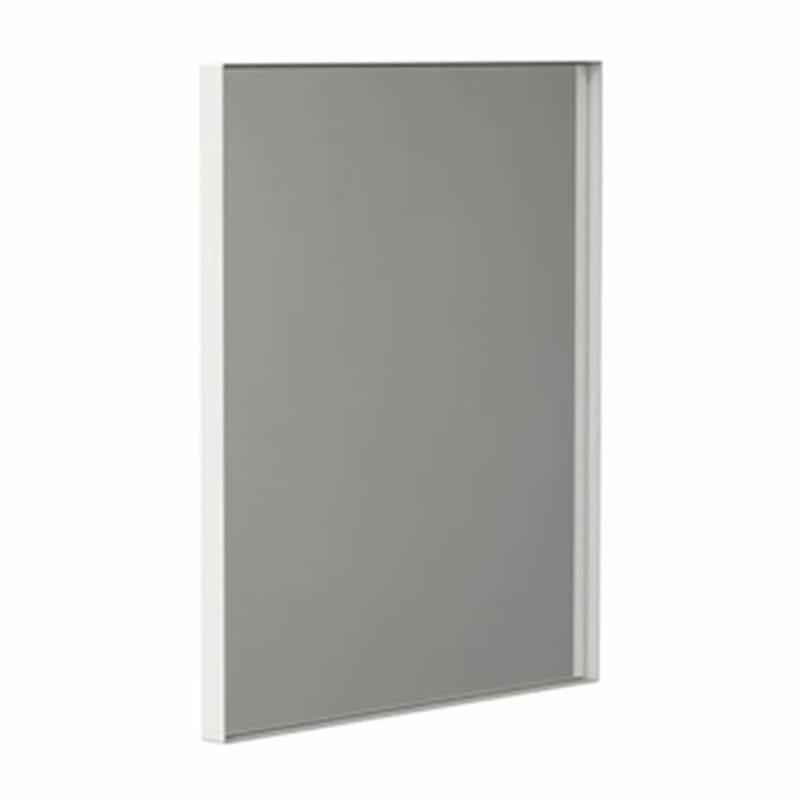 FROST - Unu 4135 Spiegel 60x50cm - weiß/mit schmalem Regalrahmen/T 3cm von FROST