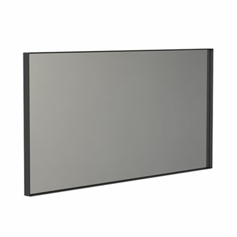 FROST - Unu 4136 Spiegel 50x100cm - schwarz/mit schmalem Regalrahmen/T 3cm von FROST